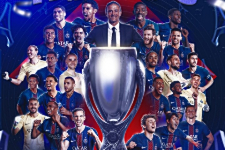 载入史册巴黎夺得队史首座欧超杯冠军！成为赛史首个法国冠军